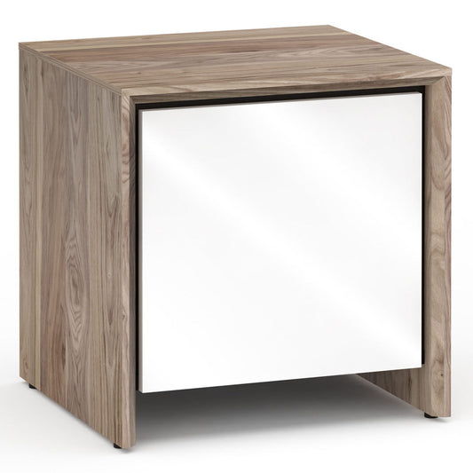 Salamander Chameleon Collection Barcelona 217 SE Subwoofer Enclosure (Natural Walnut with Gloss White Doors)