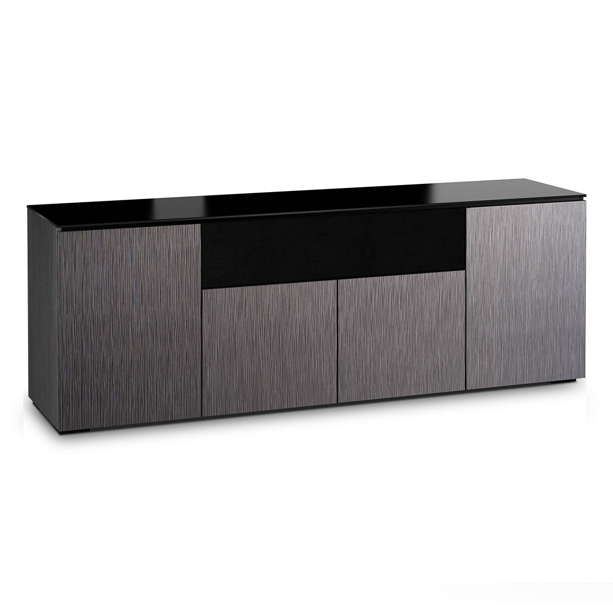 Salamander Chameleon Collection Seattle 345 Quad Speaker Integrated Cabinet (Gray Oak with Black Glass)