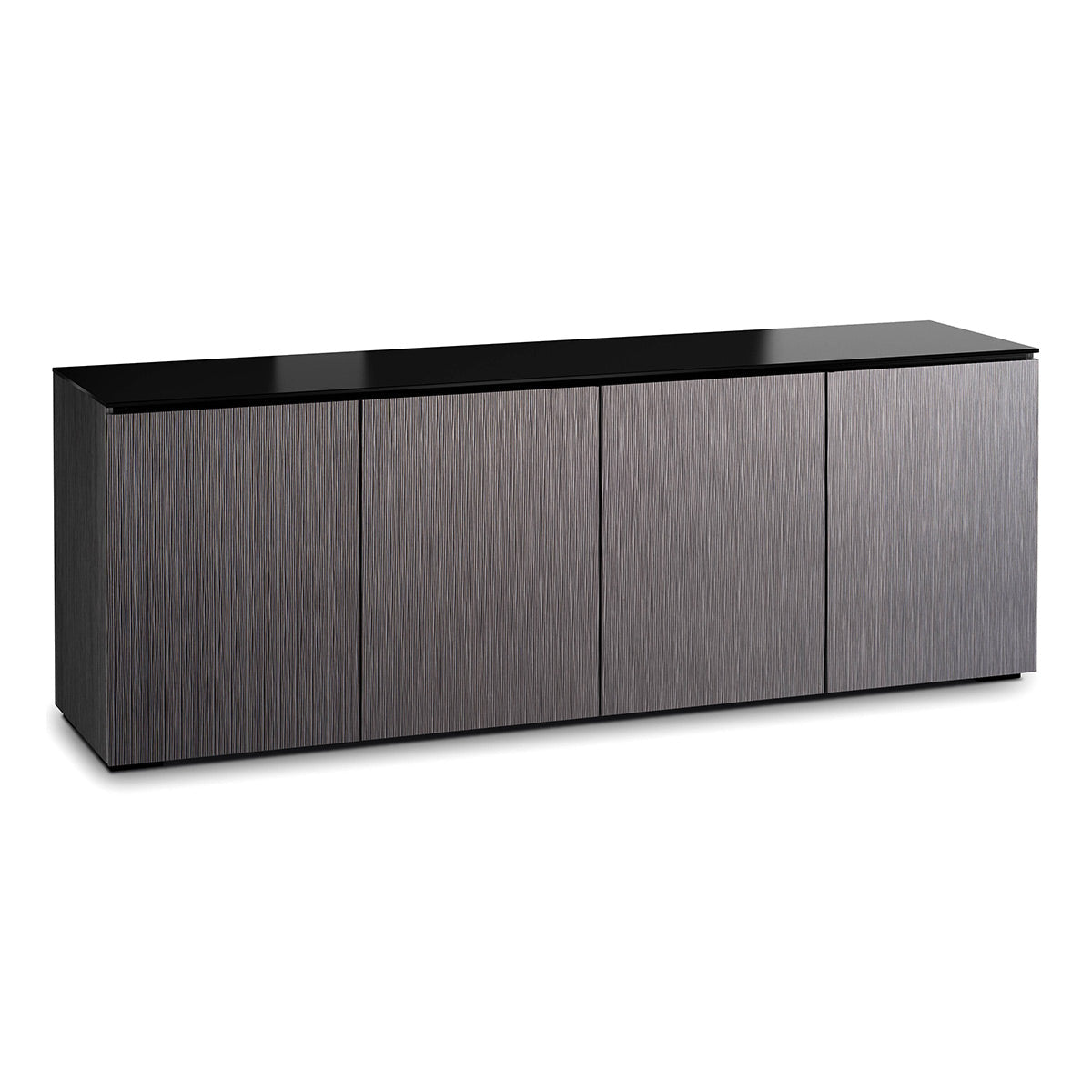 Salamander Chameleon Collection Seattle 347 Quad AV Cabinet (Gray Oak with Black Glass)