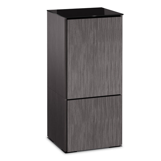 Salamander Chameleon Collection Seattle 517 Single AV Cabinet (Gray Oak with Black Glass)