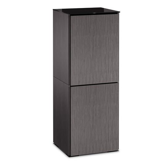Salamander Chameleon Collection Seattle 617 Single AV Cabinet (Gray Oak with Black Glass)
