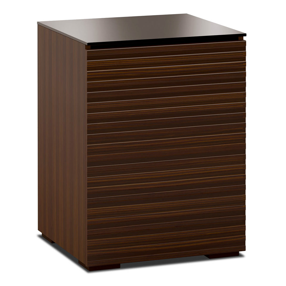 Salamander Chameleon Collection Zurich 317 RM Single Pro Audio Rack (Horizontal Wood Pattern with Black Glass Top)