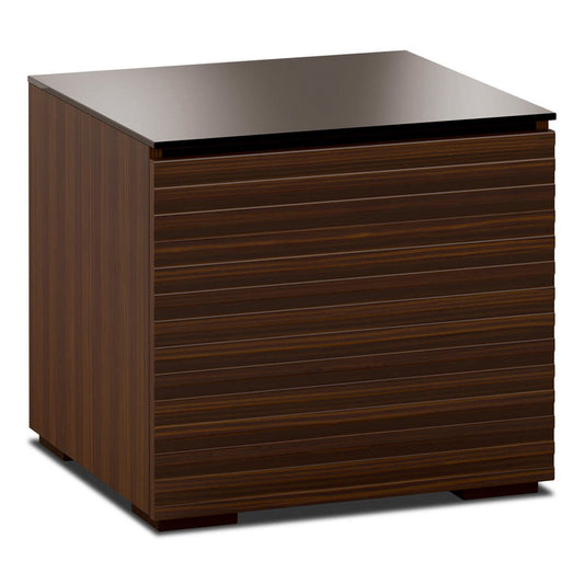 Salamander Chameleon Collection Zurich 217 AV Cabinet (Horizontal Wood Pattern with Black Glass Top)
