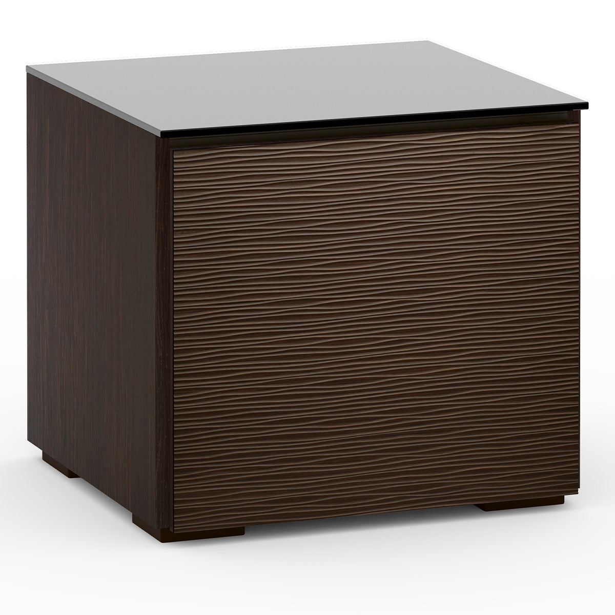 Salamander Chameleon Collection Berlin 217 SE Subwoofer Enclosure AV Cabinet (Textured Wenge with Black Glass Top)