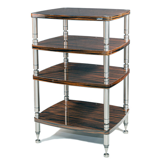 Solidsteel HF-4 Hyperspike Elite 4-Shelf AV Rack (Macassar)